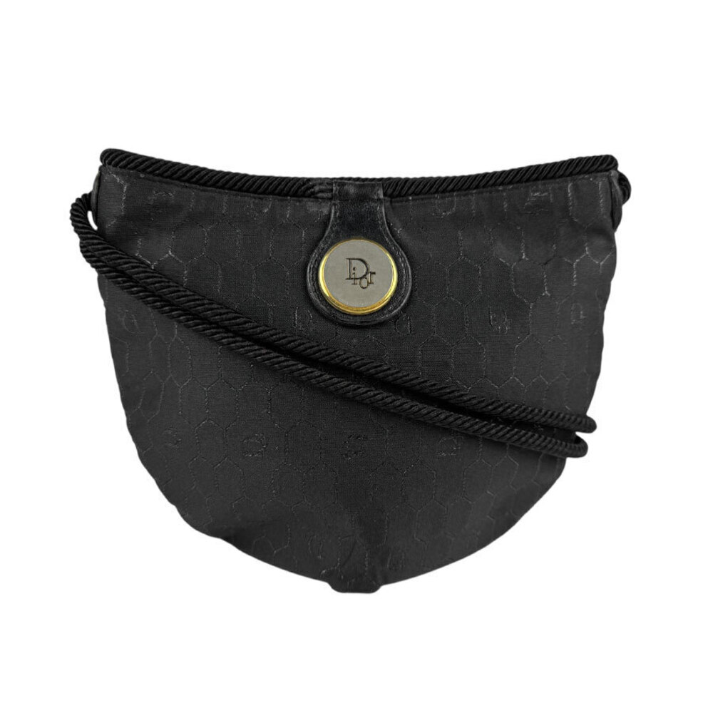 Christian Dior Cannage Saddle Crossbody Bag Black